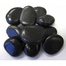 Exotic Pebbles & Aggregates Black Polished Pebbles, 5 lb   552442121